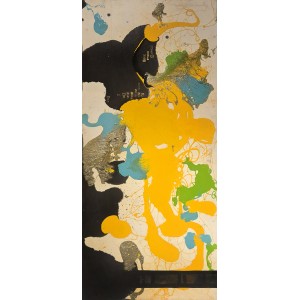 Ayesha Siddiqui, 36 x 84 Inch, Oil on Canvas, Floral Painting, AC-AYS-158